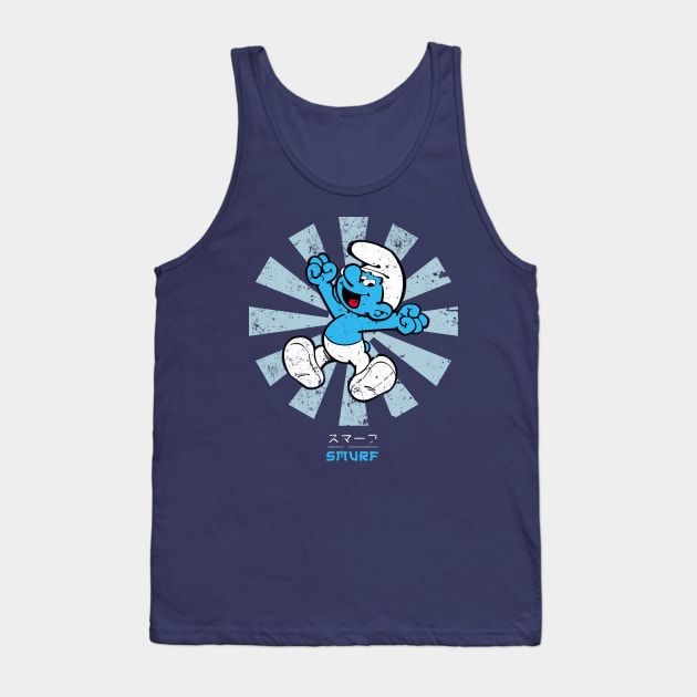 Smurf Retro Japanese Tank Top by Nova5